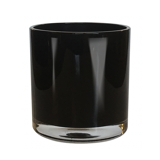 10 oz. Black Luxe Glass Candles (Set of 12)