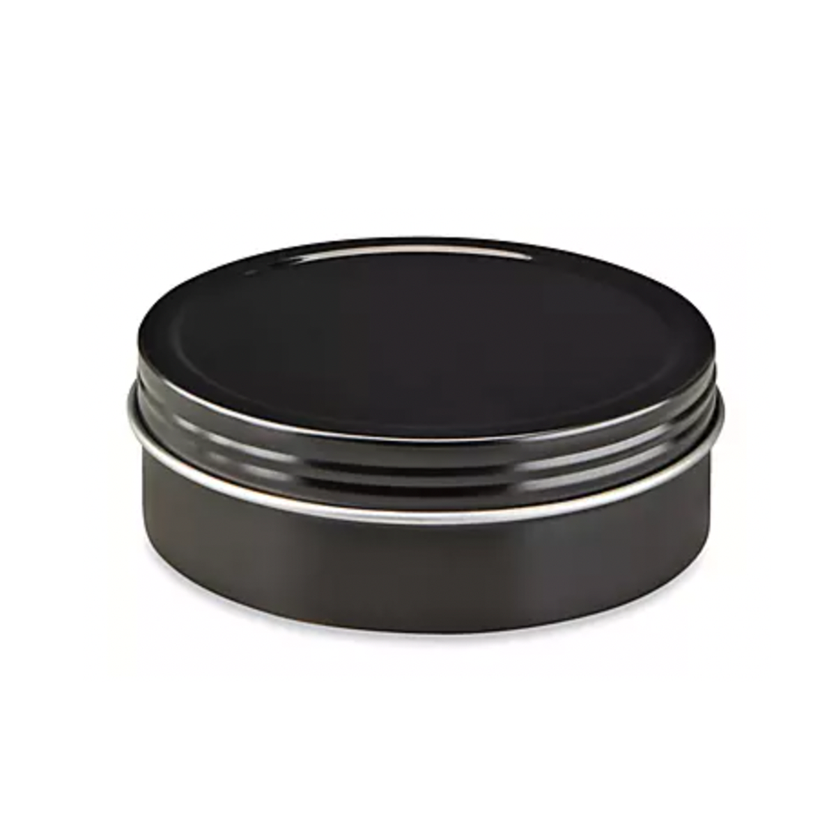 4 oz. Black Flat Travel Tin Candles (Set of 24)