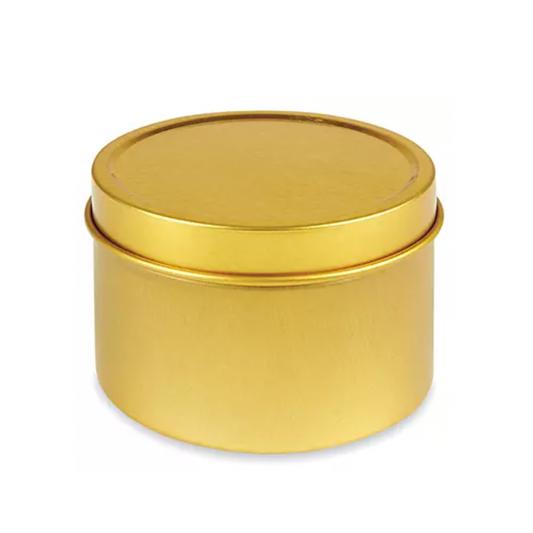 4 oz. Gold Deep Travel Tin Candles (Set of 24)